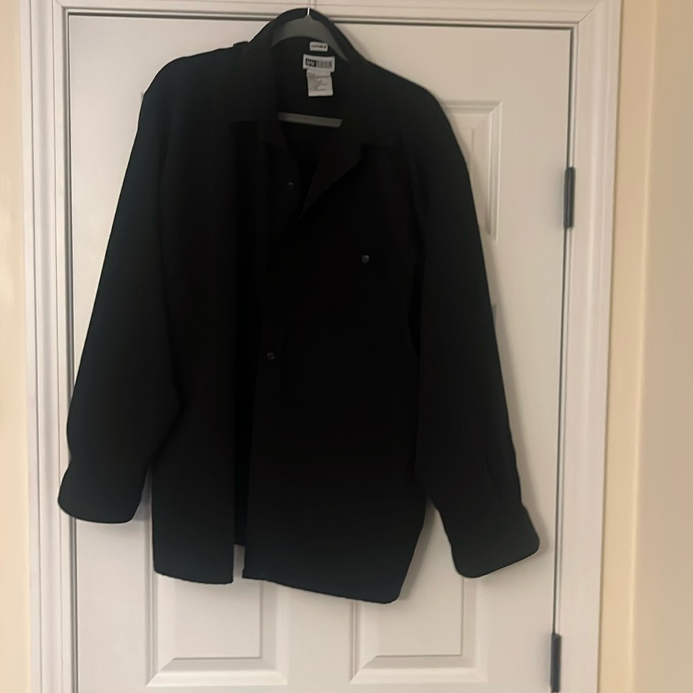 Mens 2XL button down black